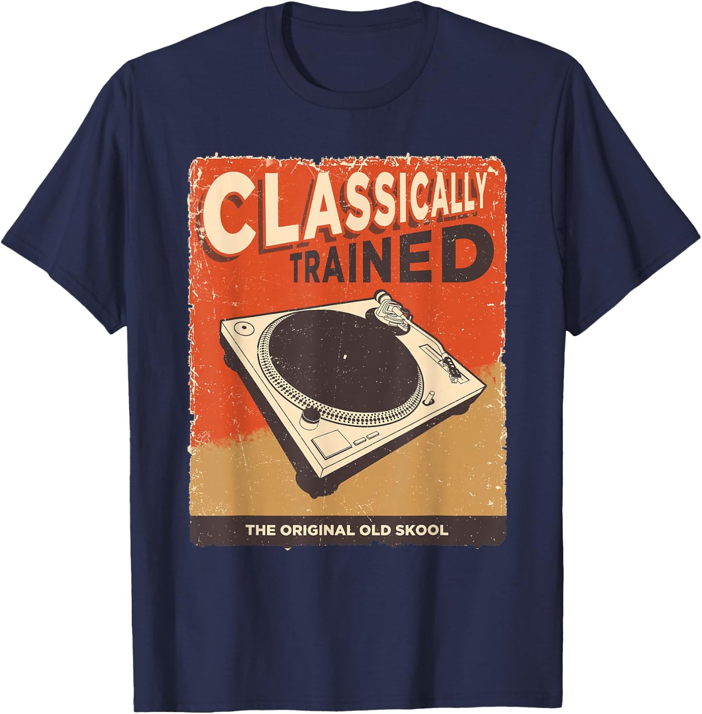 Classically Trained 1210 1200 - Turntable T-Shirt - T-Shirt | Navy