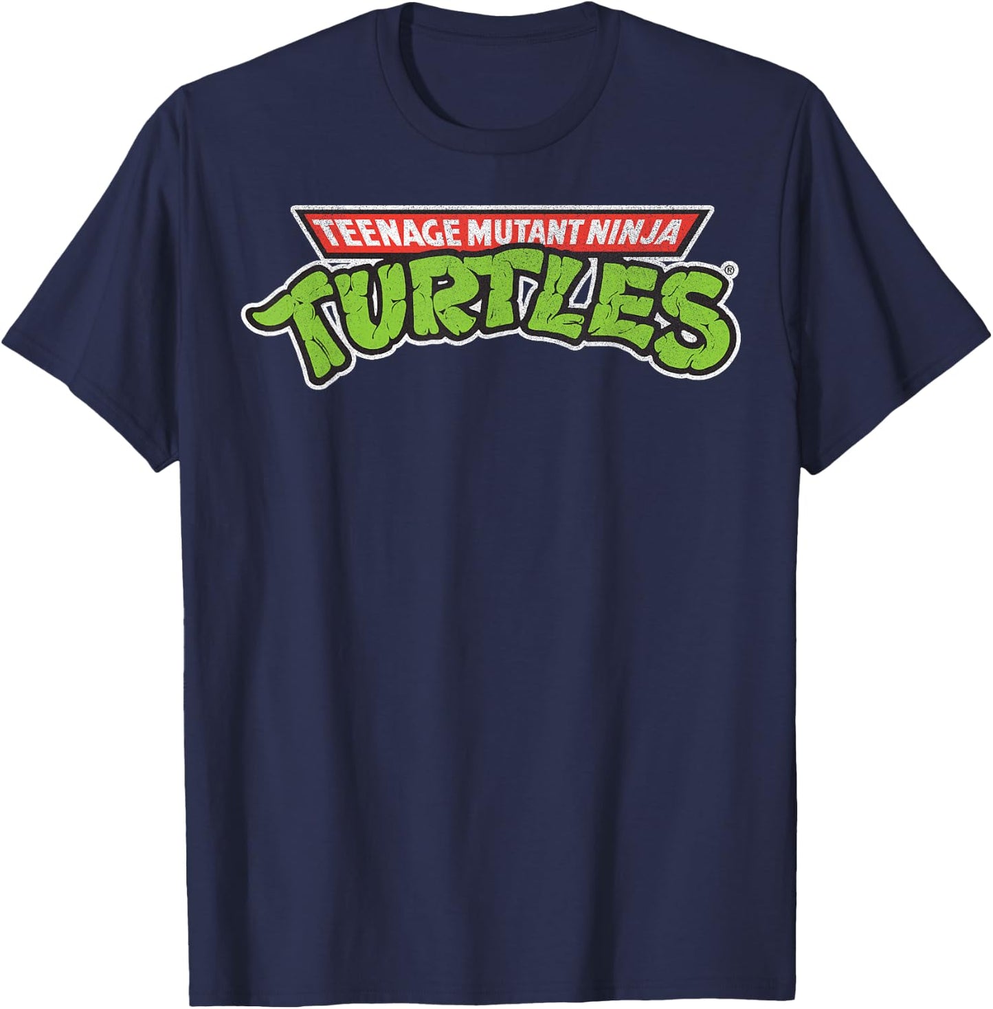 Teenage Mutant Ninja Turtles Retro Logo T-Shirt - T-Shirt | Navy