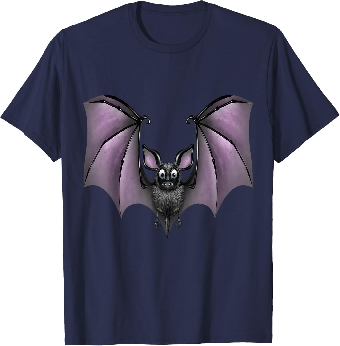 Funny Cute Bat T-Shirt - T-Shirt | Navy