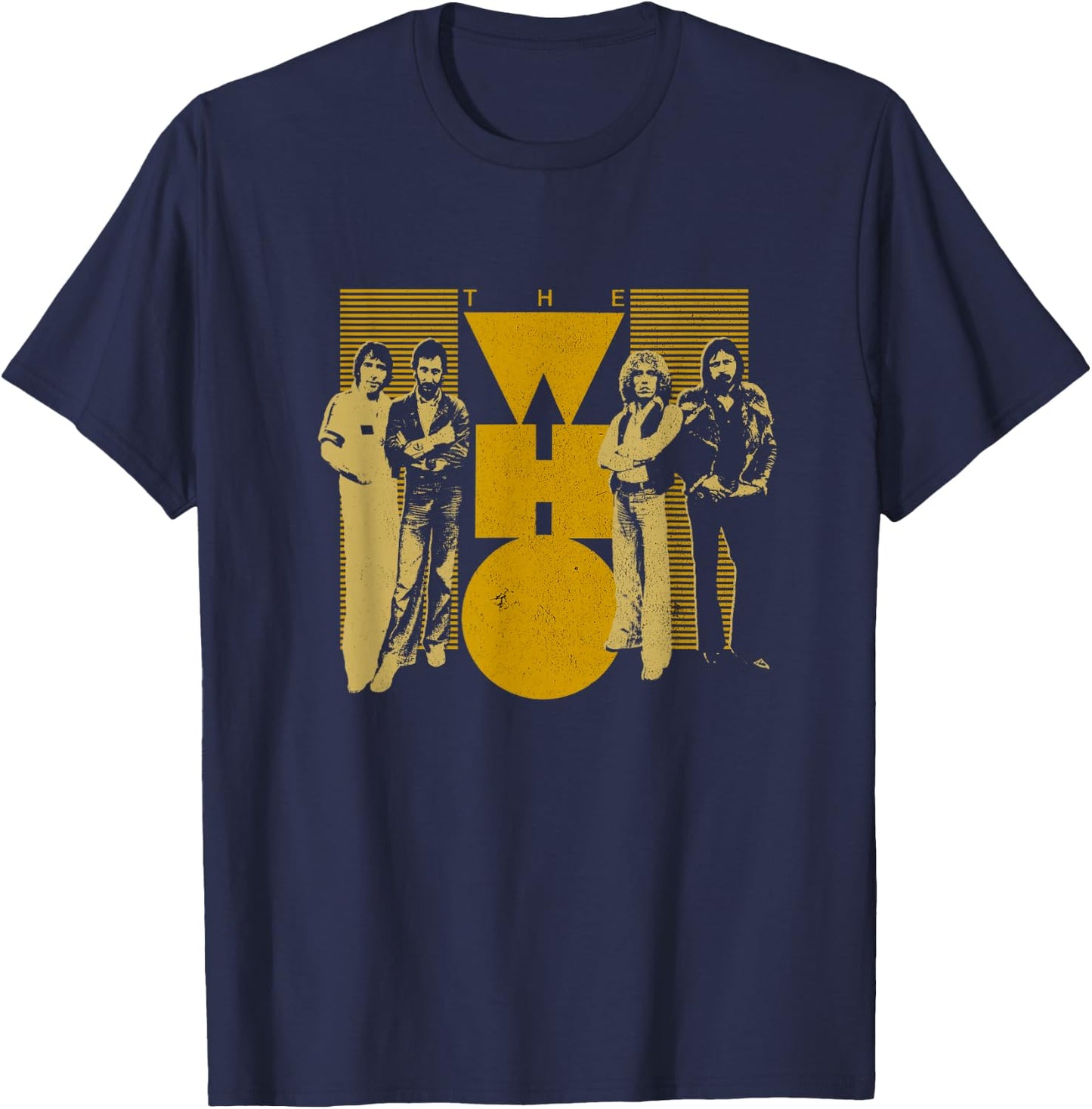 The Who Official Yellow 75 T-Shirt - T-Shirt | Navy