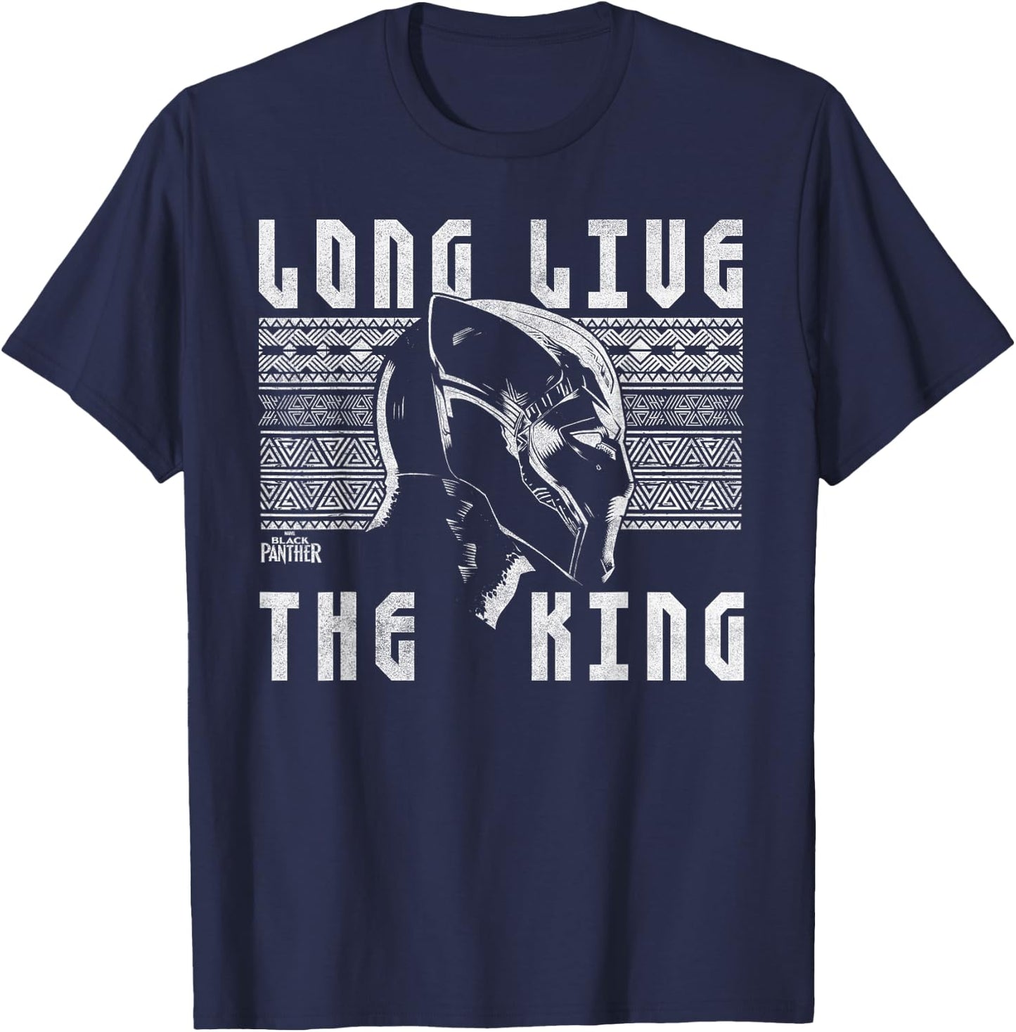Marvel Black Panther Long Live Urban King Graphic T-Shirt - T-Shirt | Navy