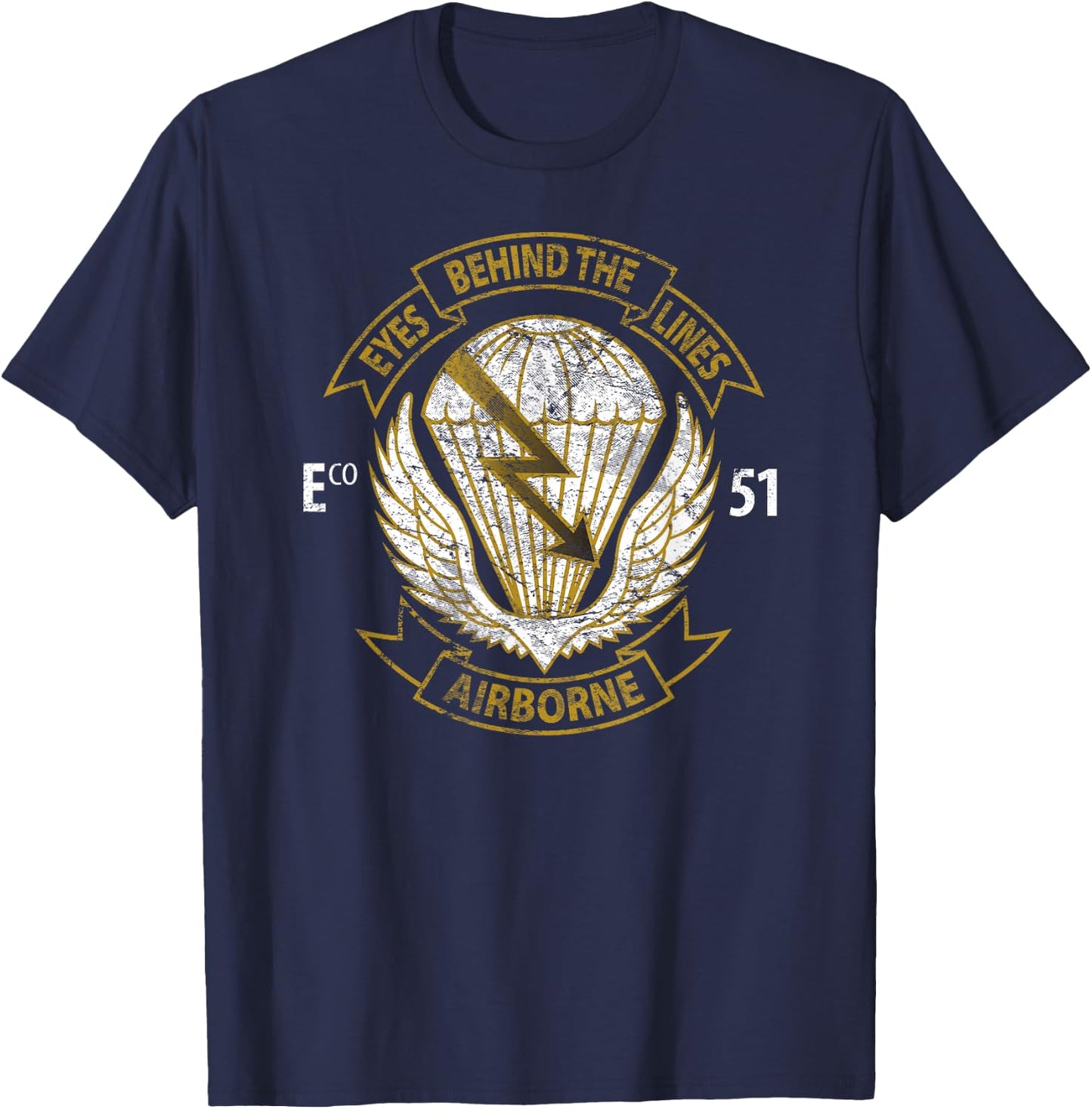 American Marauder: E 51st Long Range Surveillance Insignia T-Shirt - T-Shirt | Navy