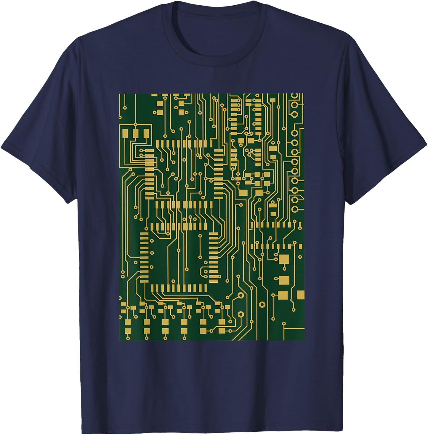 Computer Circuit Board - Electronics Tech T Shirt T-Shirt - T-Shirt | Navy