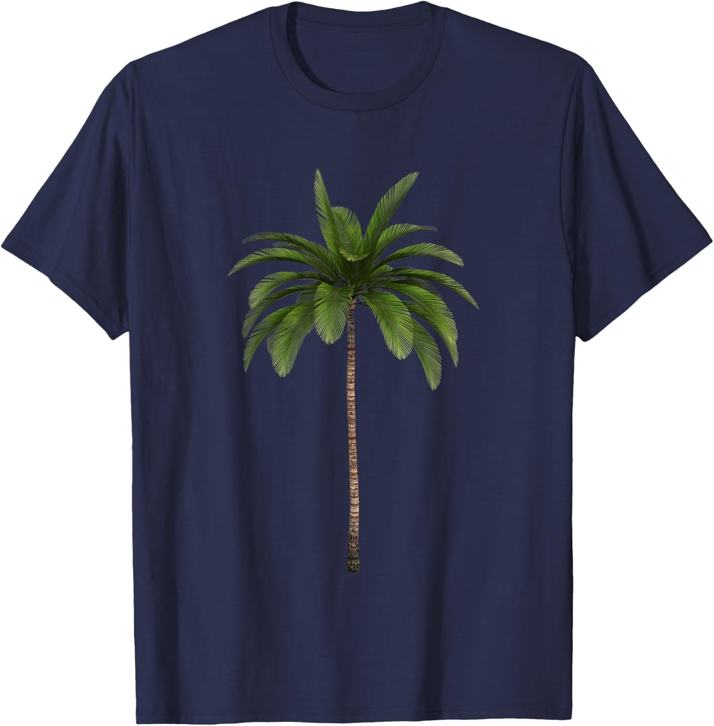 Tropical Palm Tree T-Shirt - T-Shirt | Navy