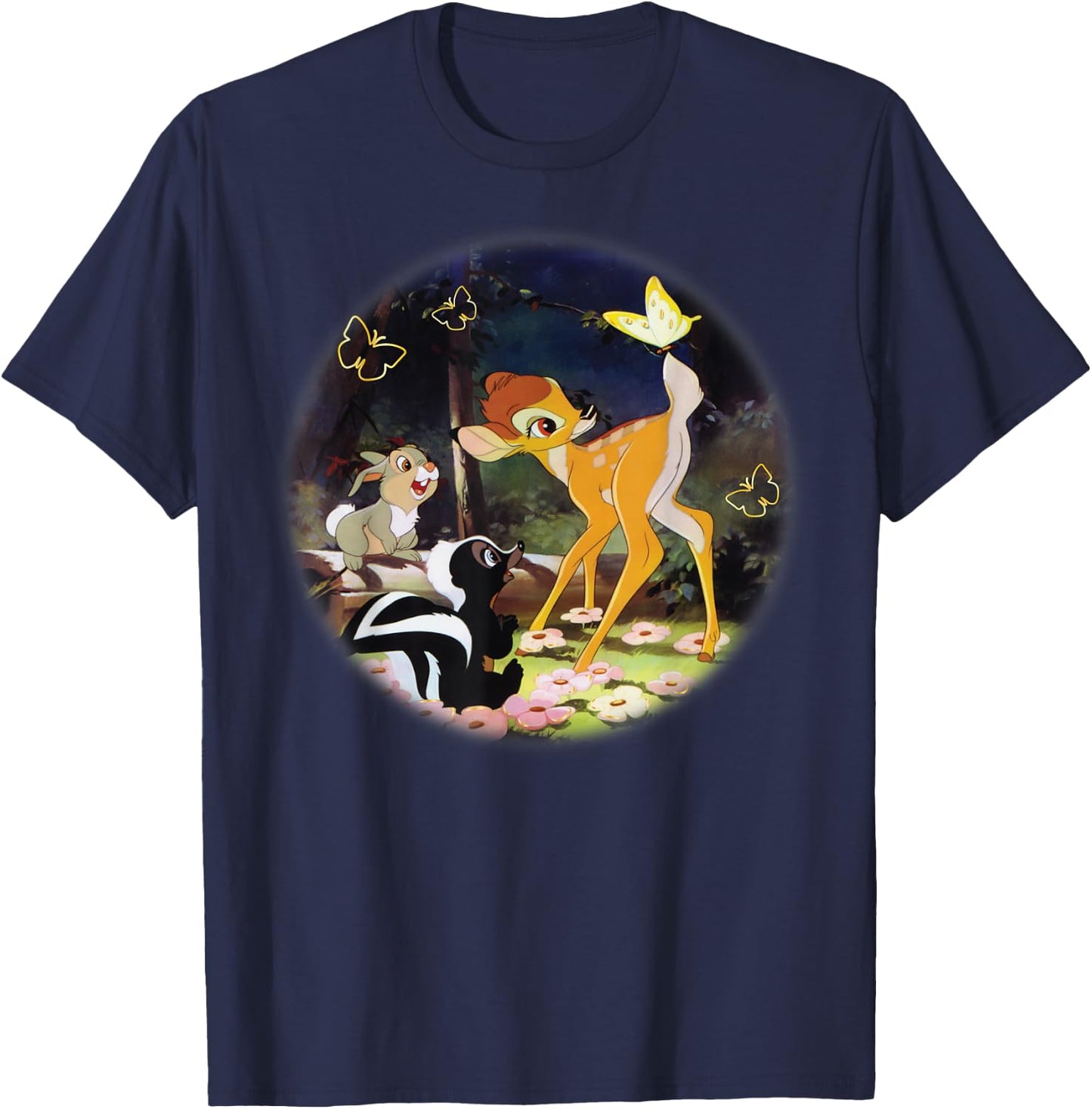 Disney - Bambi Circle T-Shirt - T-Shirt | Navy