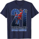 Marvel Spider-Man Swinging 21st Birthday Graphic T-Shirt - T-Shirt | Navy