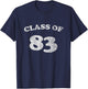 1983 Retro Class of 83 T-Shirt - T-Shirt | Navy