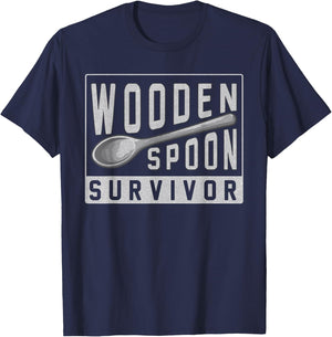 Wooden Spoon Survivor Champion I Survived The Wooden Spoon T-Shirt - T-Shirt | Navy