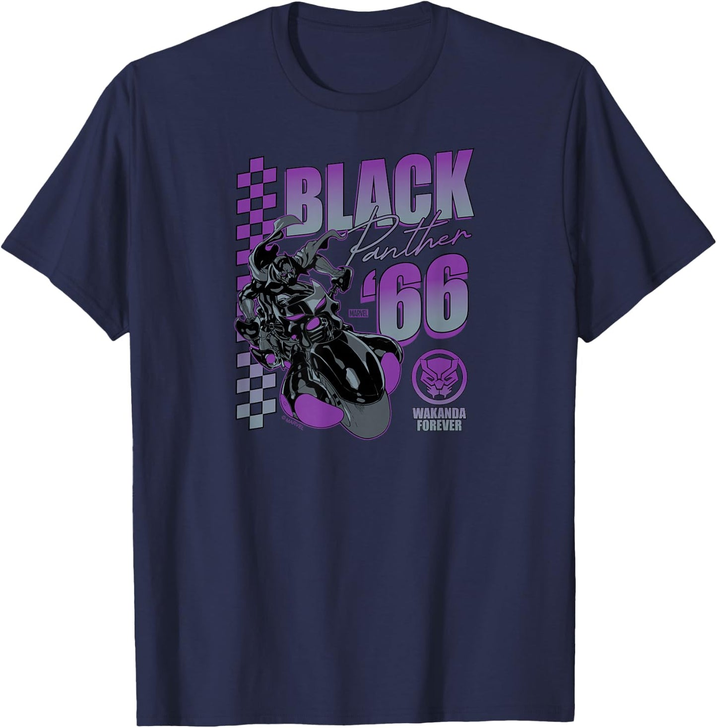 Black Panther - Racing Inspired T-Shirt - T-Shirt | Navy