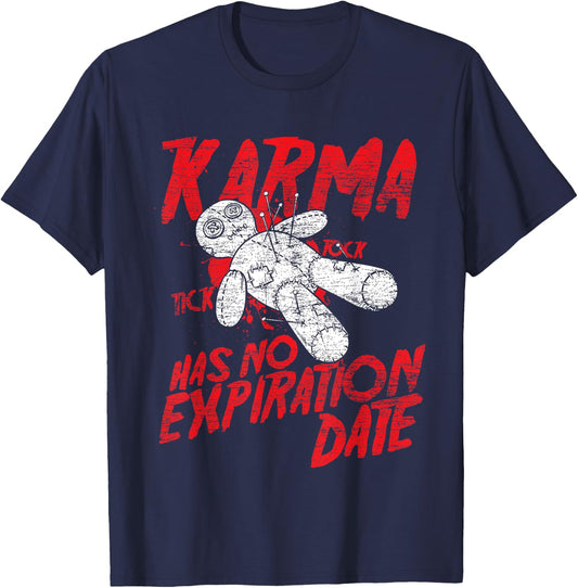 Voodoo Doll Costume Gift Scary Karma Halloween T-Shirt - T-Shirt | Navy