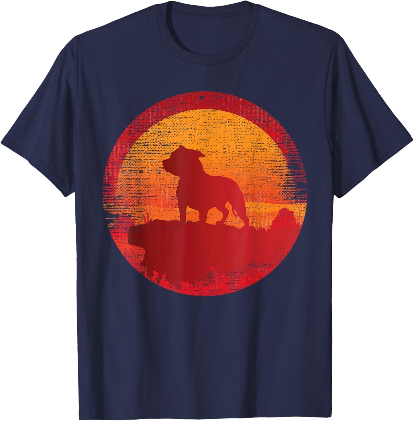 Pitbull Terrier APBT Dog Breed Women Girls Kids T-Shirt - T-Shirt | Navy