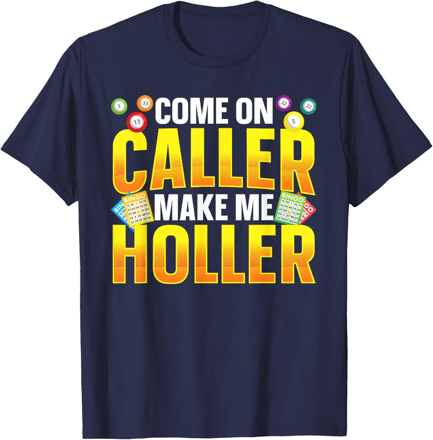 Best Bingo Art Women Gamble Bingo Lover Bingo Player T-Shirt - T-Shirt | Navy