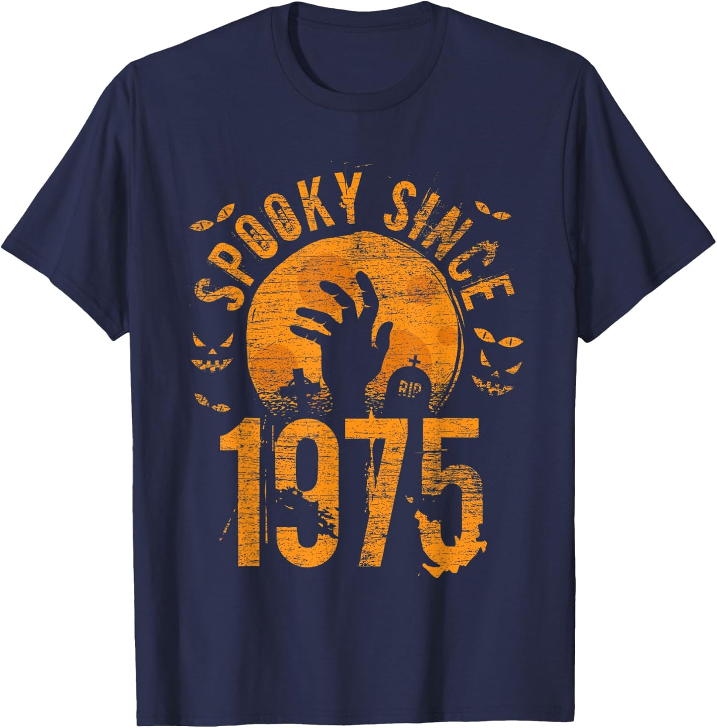 Spooky Since 1975 Halloween Bday Gifts 48th birthday T-Shirt - T-Shirt | Navy