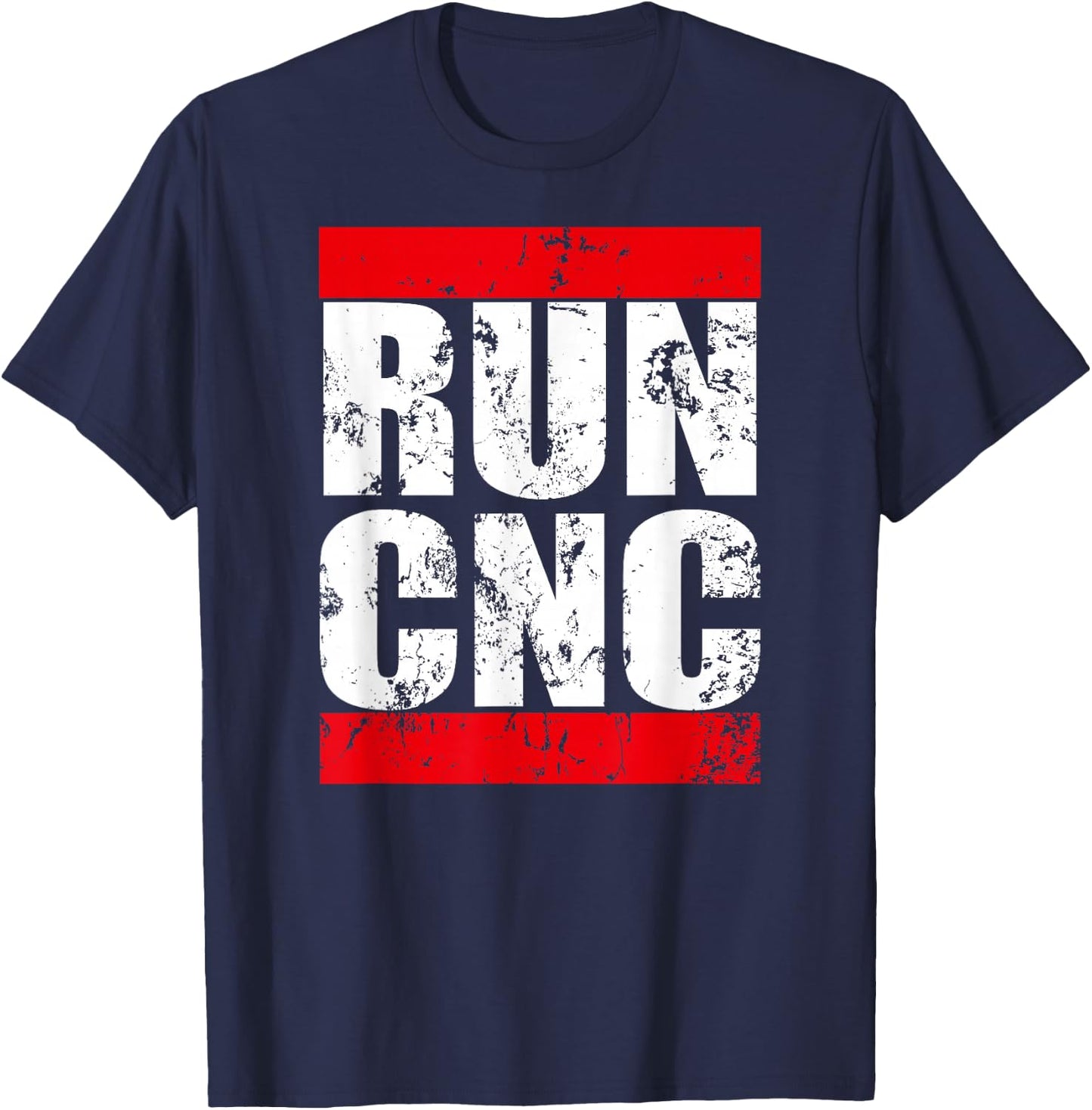 Run CNC Funny G-Code Programmer for Machinists and Engineers T-Shirt - T-Shirt | Navy