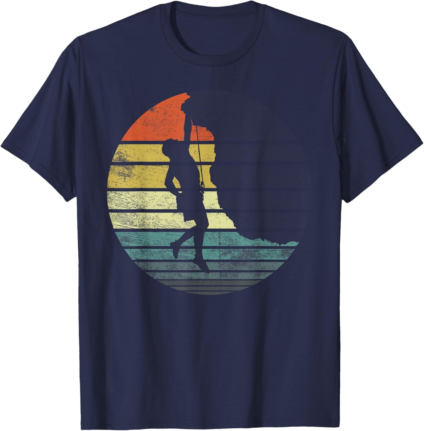 Climber Gifts Funny Rock Climbing Retro Vintage Bouldering T-Shirt - T-Shirt | Navy