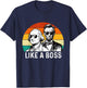 Like A Boss - George Washington Abe Lincoln Presidents' Day T-Shirt - T-Shirt | Navy