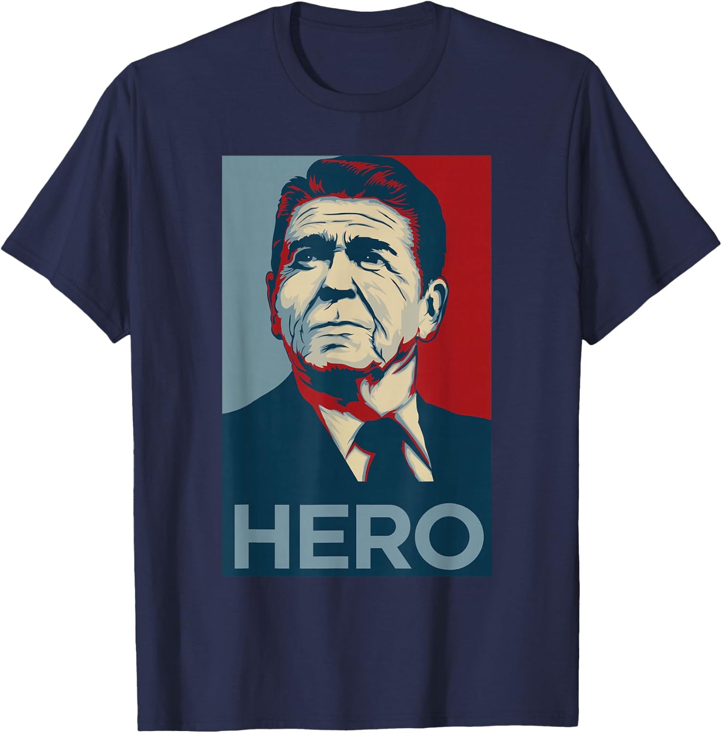 Ronald Reagan, President | USA, America T-Shirt - T-Shirt | Navy