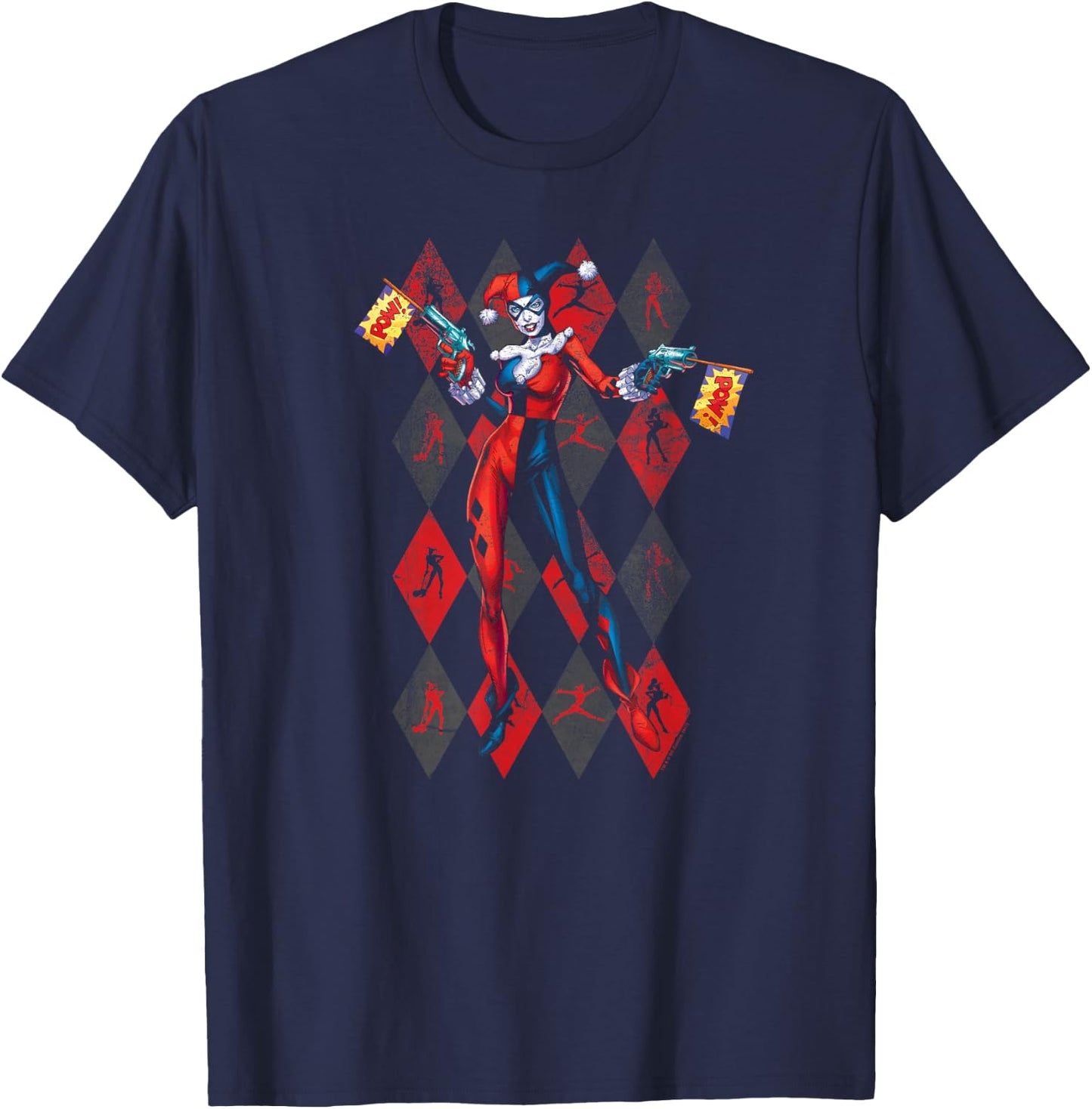 Harley Quinn Pow Pow T-Shirt - T-Shirt | Navy