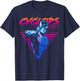 Marvel X-Men Cyclops Retro Neon Triangle Graphic T-Shirt - T-Shirt | Navy
