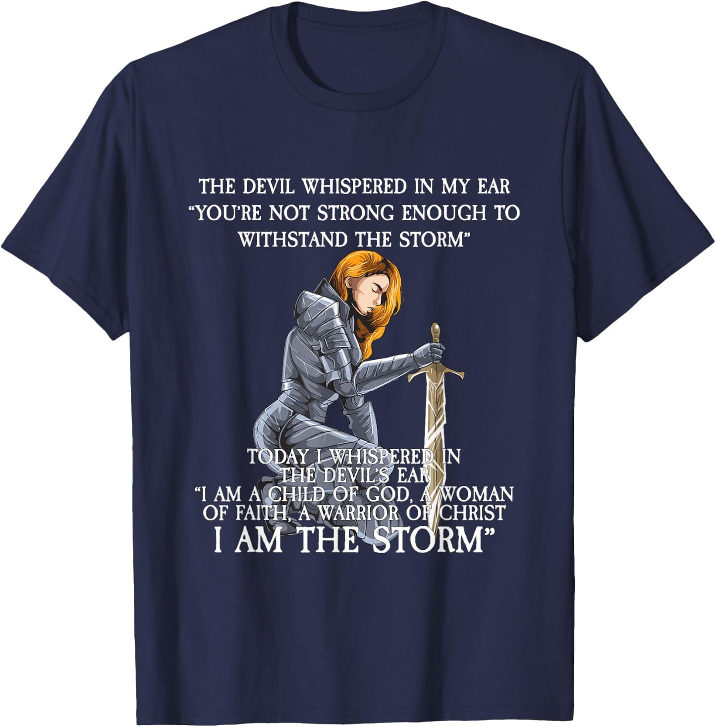 The Devil Whispered In My Ear T-Shirt - T-Shirt | Navy