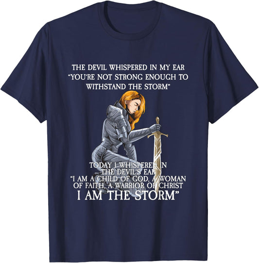 The Devil Whispered In My Ear T-Shirt - T-Shirt | Navy