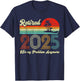 Vintage Retired 2025 Not My Problem Anymore Retirement 2025 T-Shirt - T-Shirt | Navy