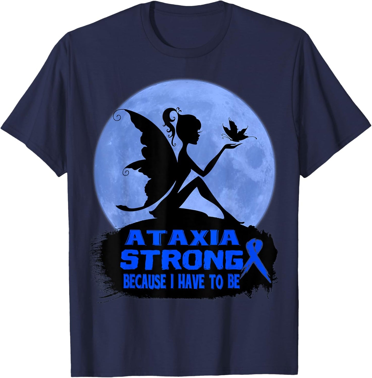 Ataxia Awareness T-Shirt - T-Shirt | Navy