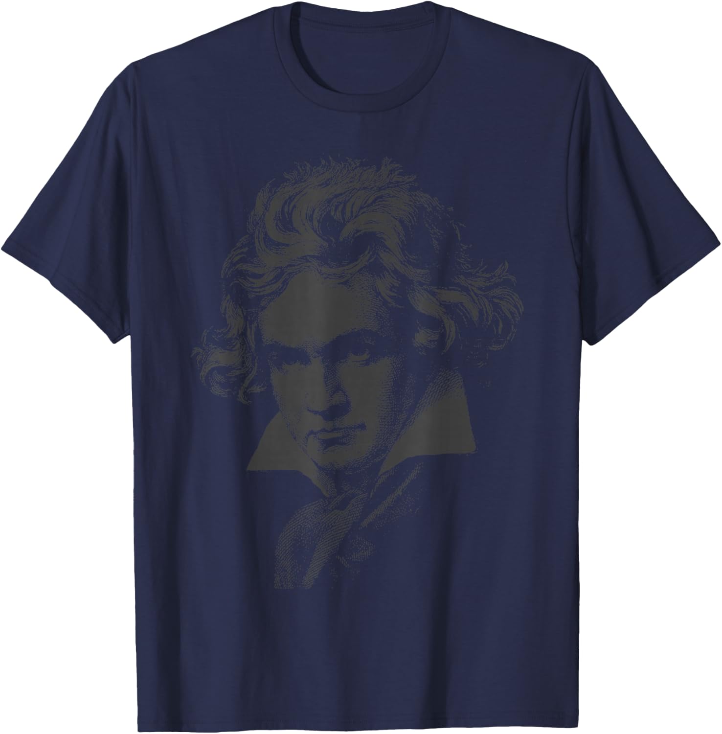 Beethoven-Portrait Ludwig Van Beethoven Classical music T-Shirt - T-Shirt | Navy