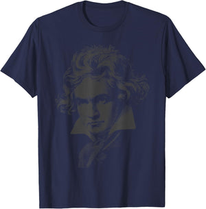 Beethoven-Portrait Ludwig Van Beethoven Classical music T-Shirt - T-Shirt | Navy