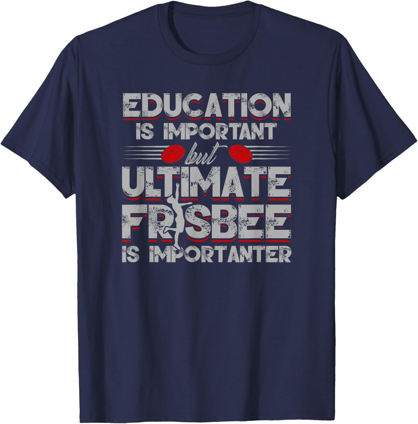 Funny Cool Ultimate Frisbee Ultimate Player Gift T-Shirt - T-Shirt | Navy
