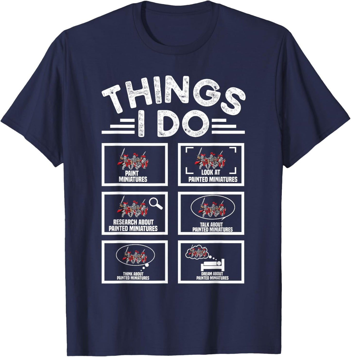 Miniature Painting T-Shirt - T-Shirt | Navy