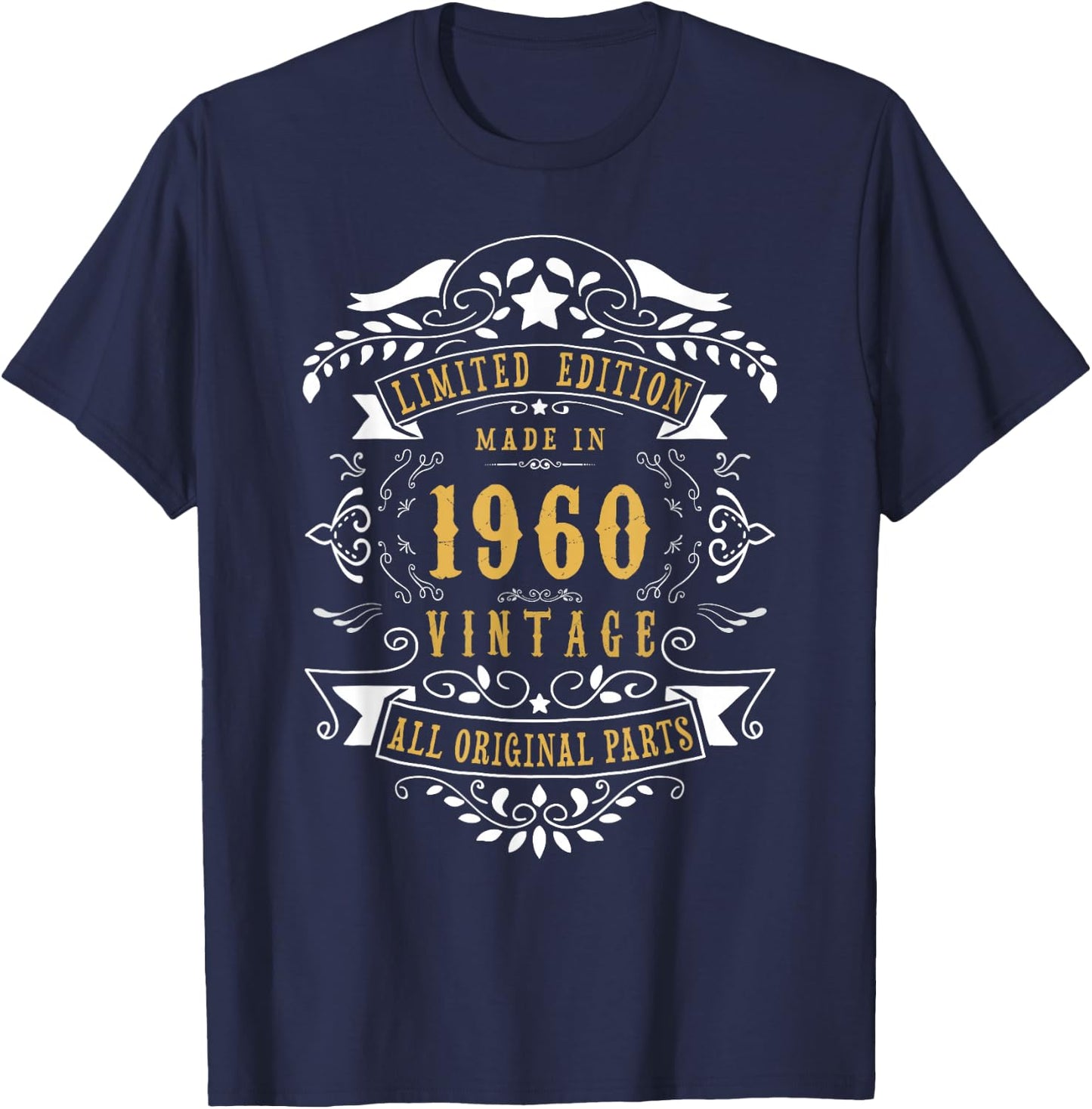 66th Birthday Women 66 Year old Men Born 1960 66 Birthday T-Shirt - T-Shirt | Navy