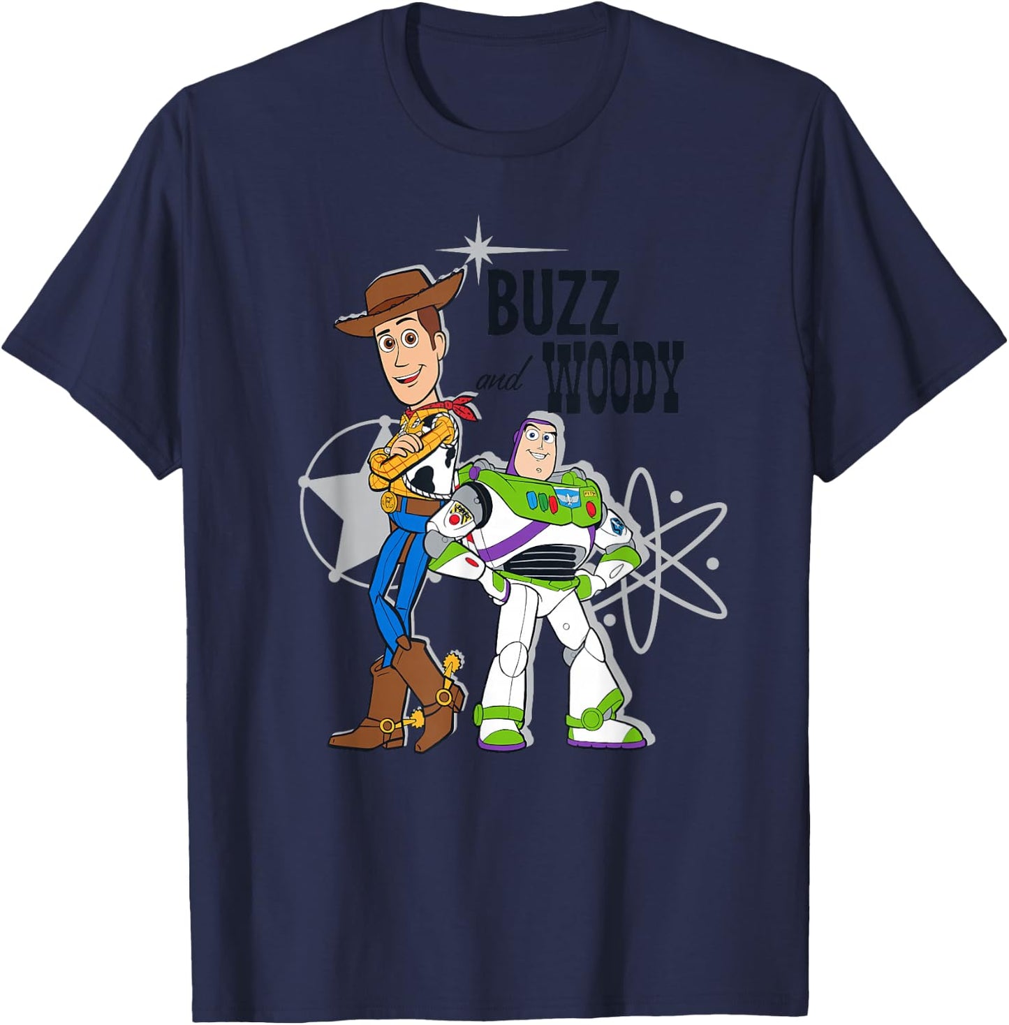 Disney Pixar Toy Story Buzz and Woody T-Shirt - T-Shirt | Navy