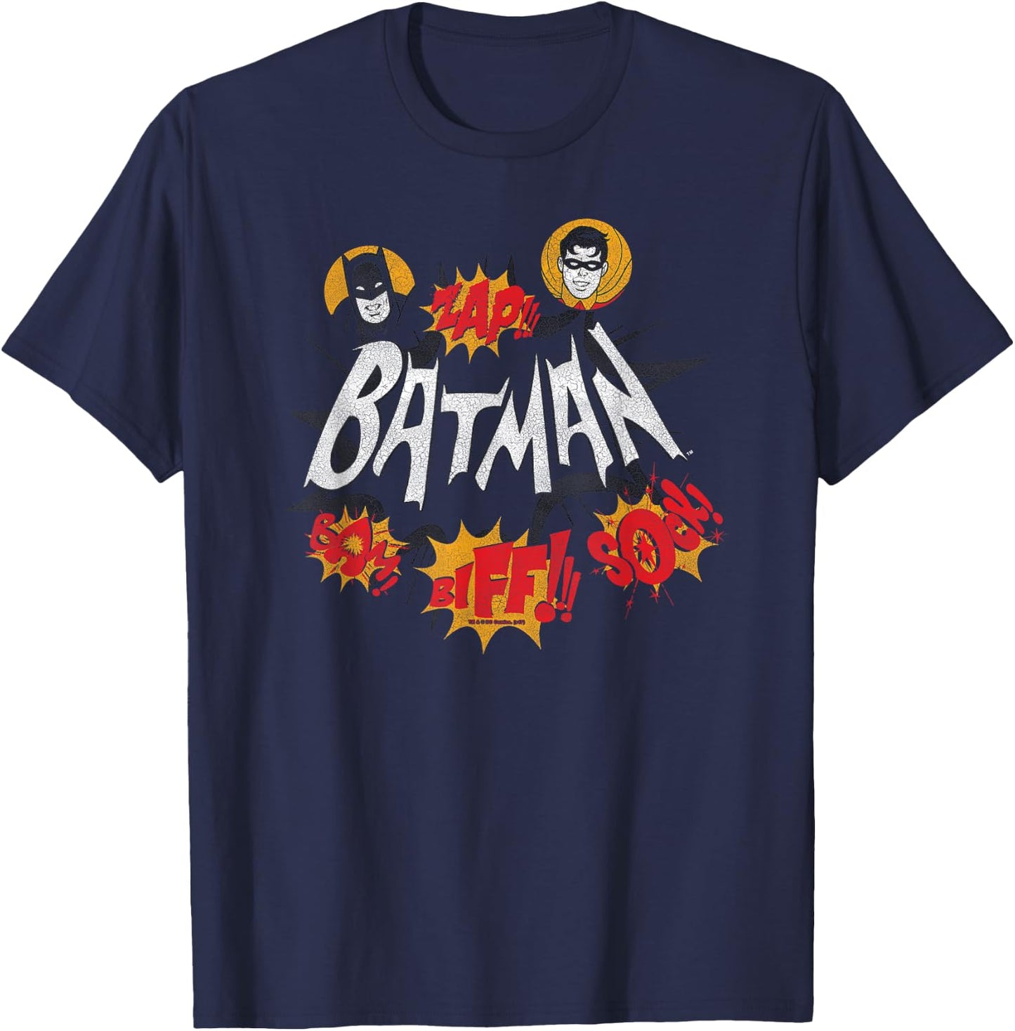 Batman Classic TV Series Sound Effects T-Shirt - T-Shirt | Navy