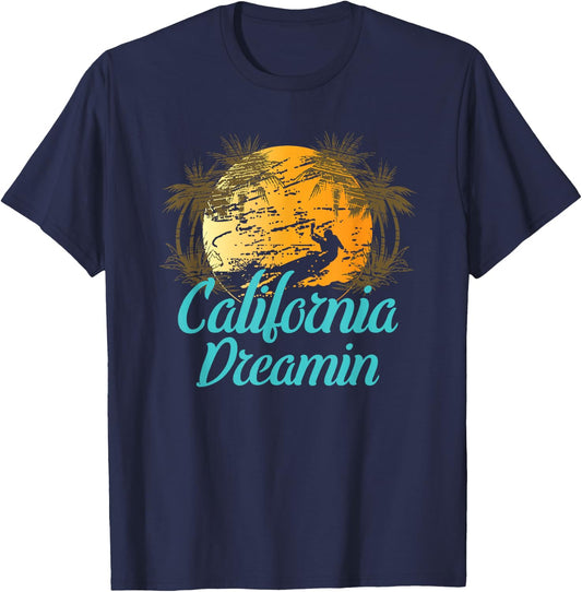Kids California Dreamin 10 Lemon T-Shirt - T-Shirt | Navy