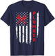 USA American Flag Plumber Men Women Plumbers Patriotic T-Shirt - T-Shirt | Navy