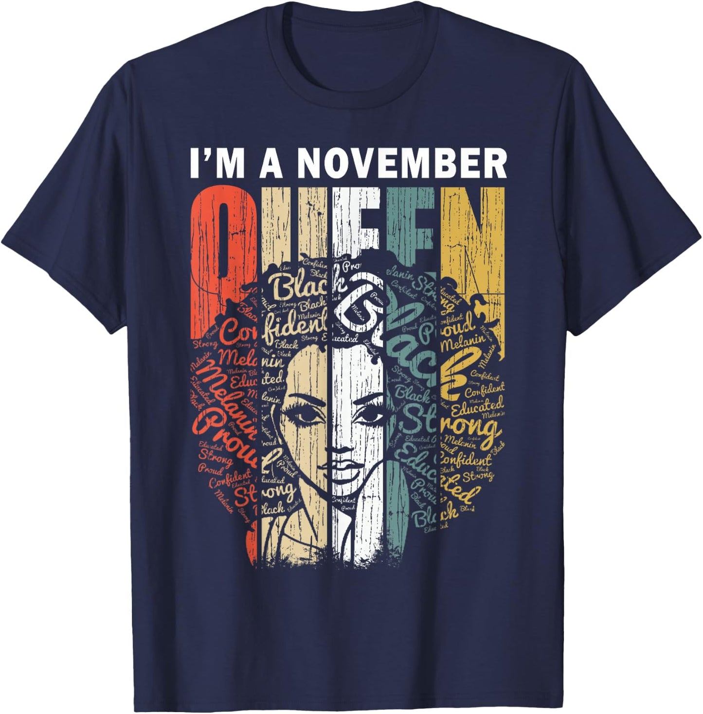 November Queen Shirts Zodiac Sagittarius & Scorpio T-Shirt - T-Shirt | Navy
