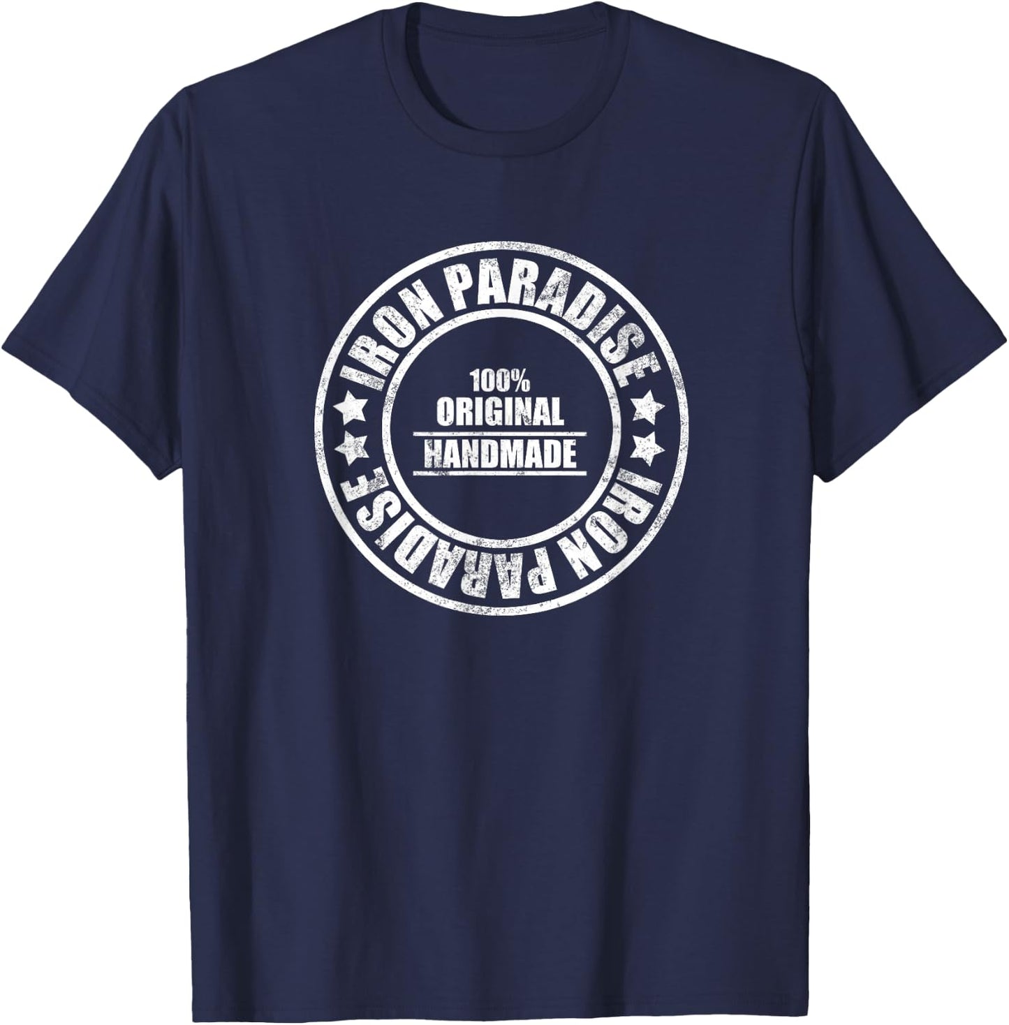 Iron Paradise 100% Original Handmade Gym Workout Wear T-Shirt - T-Shirt | Navy
