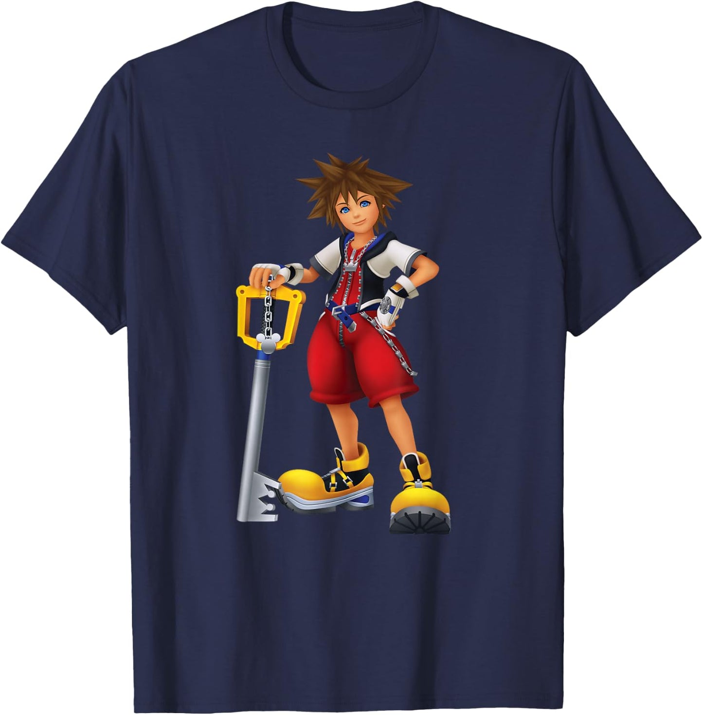 Disney Kingdom Hearts Sora Key Blade T-Shirt - T-Shirt | Navy