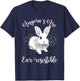 Angora Bunny Rabbit Funny Rabbit Ear-resistible T-Shirt - T-Shirt | Navy