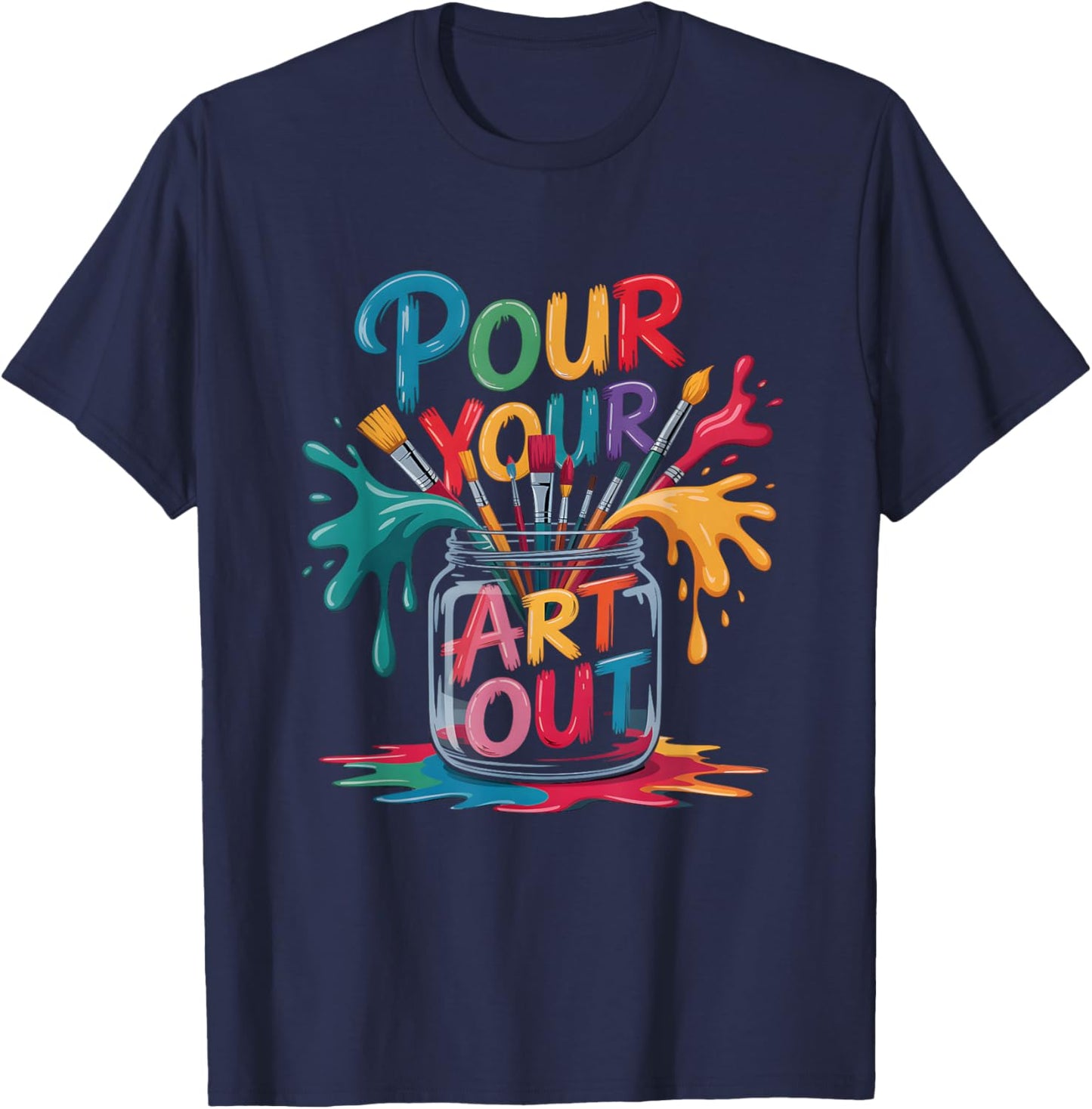 Your Art Out T-Shirt - T-Shirt | Navy