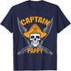 Pirate Captain Pappy Party T-Shirt - T-Shirt | Navy