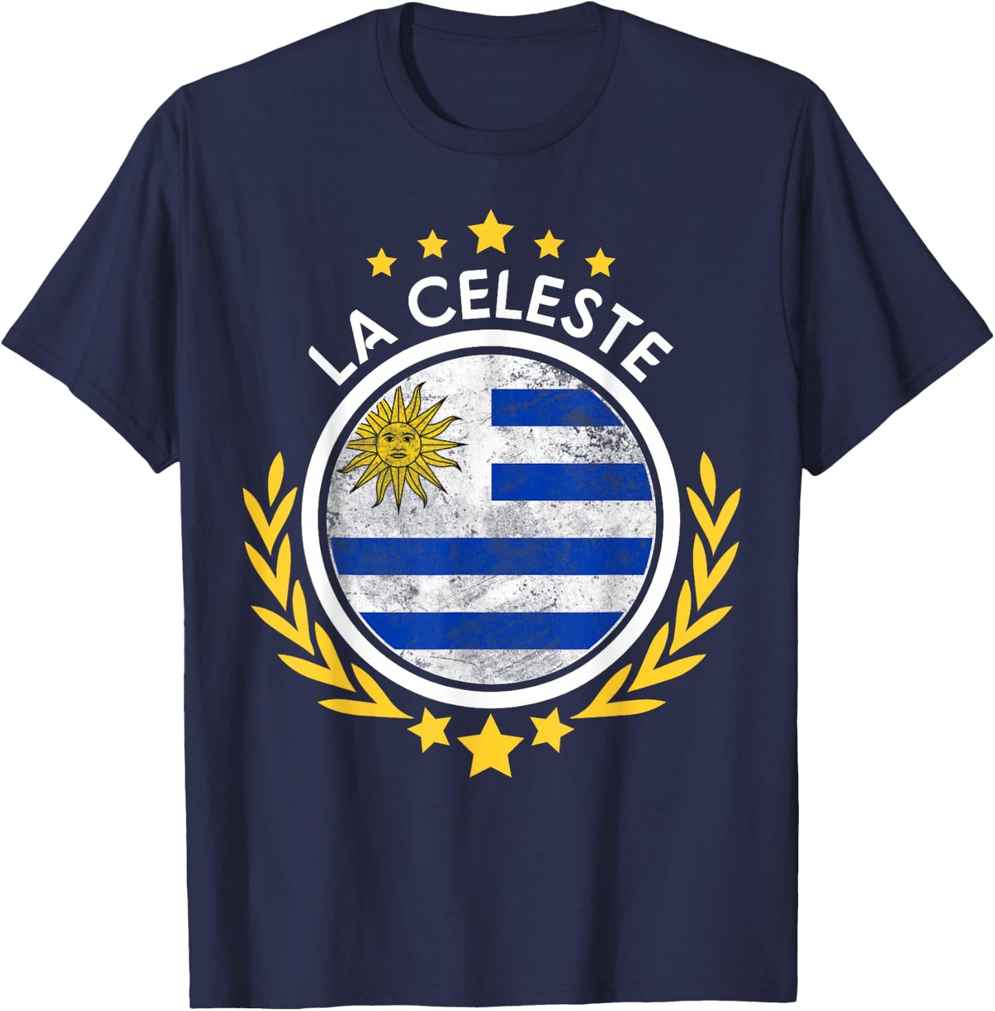 National Team Fan Wear Uruguay Soccer Fan T-Shirt - T-Shirt | Navy