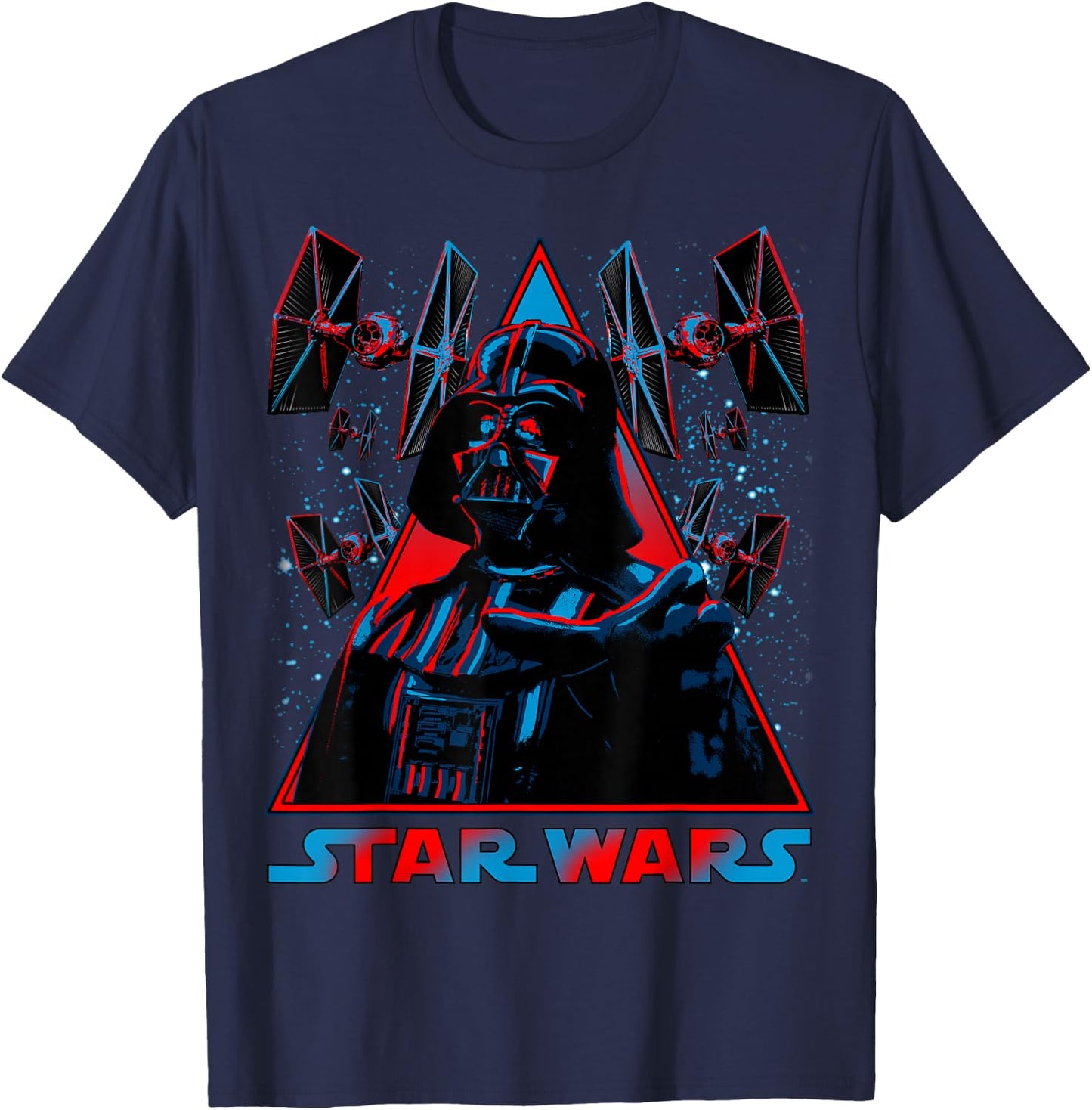 Star Wars Darth Vader Triangle Choke Badge Graphic T-Shirt - T-Shirt | Navy