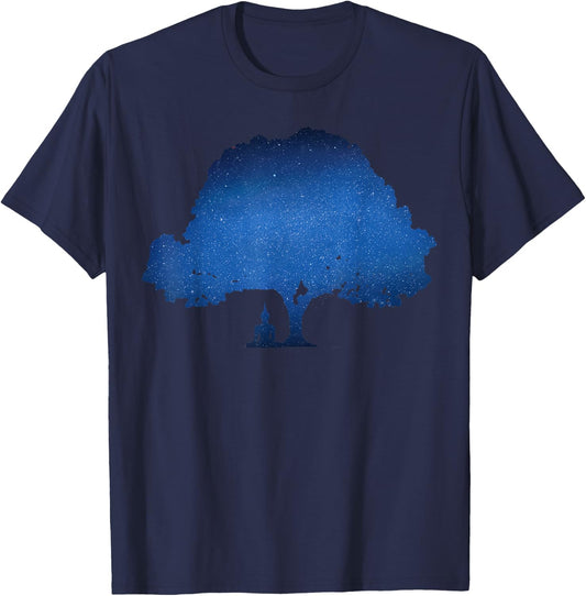 Beneath the Bodhi Tree Buddhism T-Shirt - T-Shirt | Navy