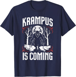 Krampusnacht Christmas Monster Krampus Lover Festive Horror T-Shirt - T-Shirt | Navy