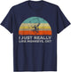 Funny I Just Really Like Monkeys OK T-Shirt - T-Shirt | Navy