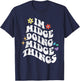 Retro Groovy Im Midge Doing Midge Things Funny Mother's Day T-Shirt - T-Shirt | Navy