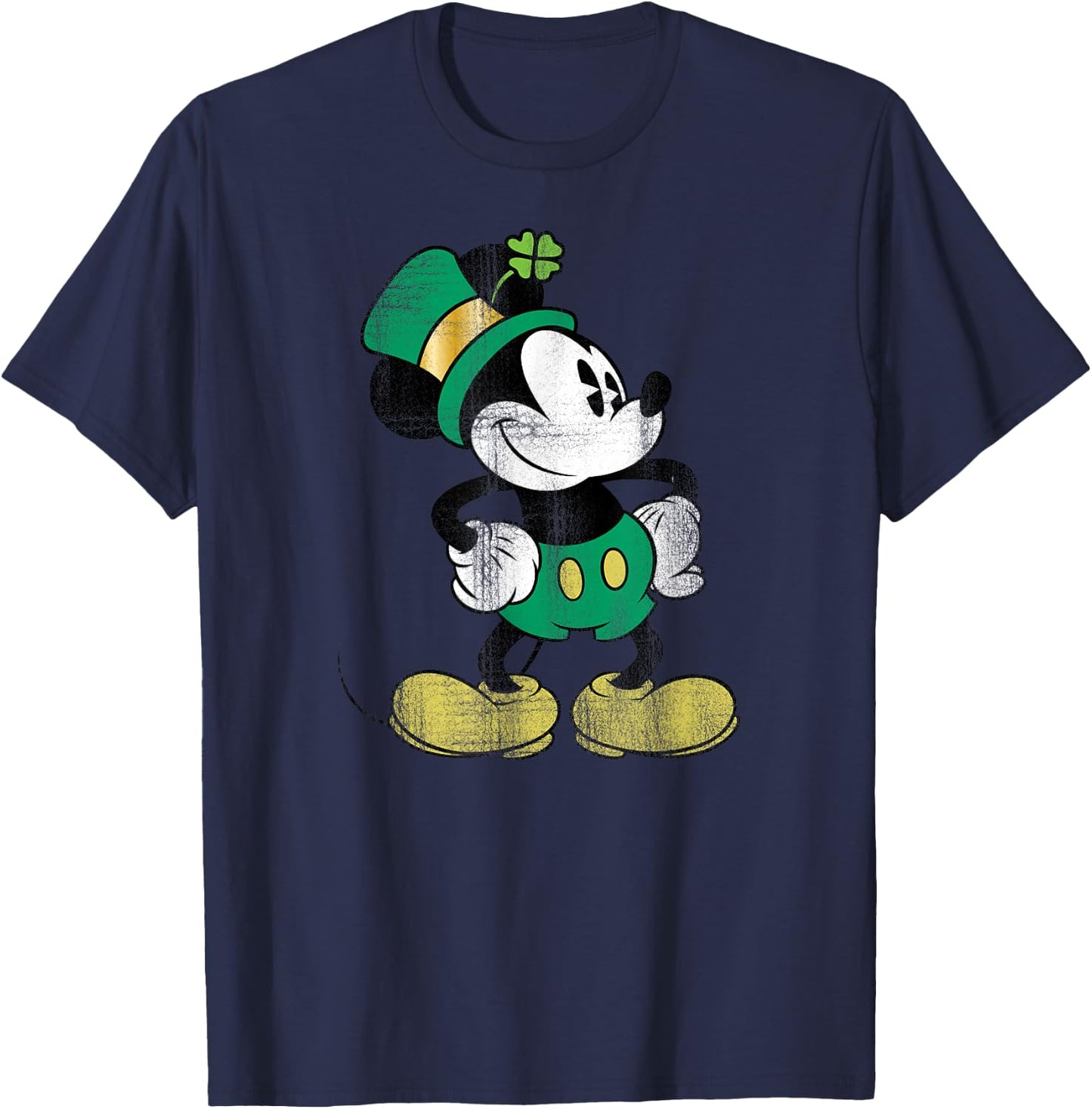 Mickey Mouse - St. Patrick's Day Leprechaun T-Shirt - T-Shirt | Navy