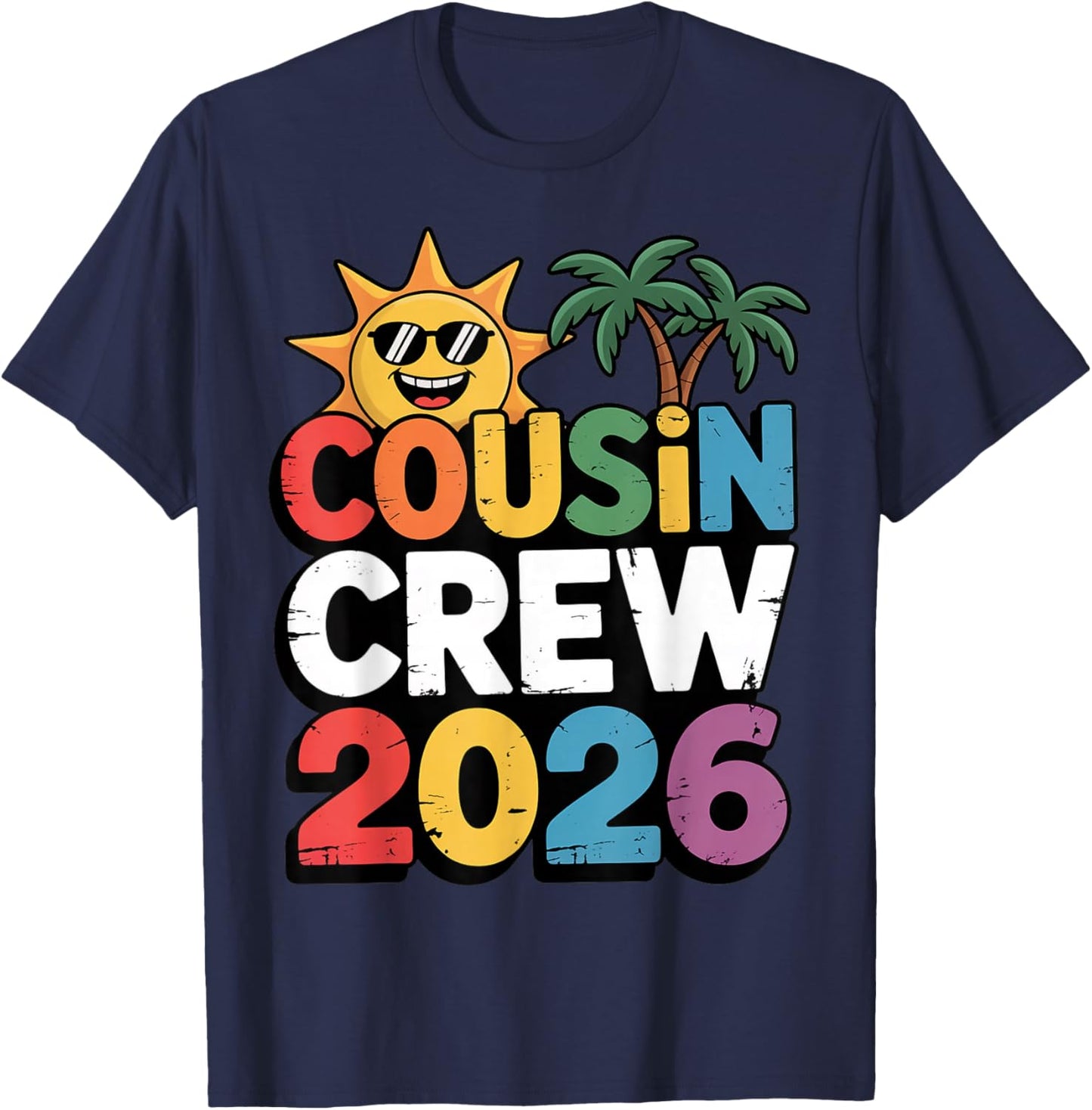 Cousin Crew 2026 Family Trip Group Vacation T-Shirt - T-Shirt | Navy